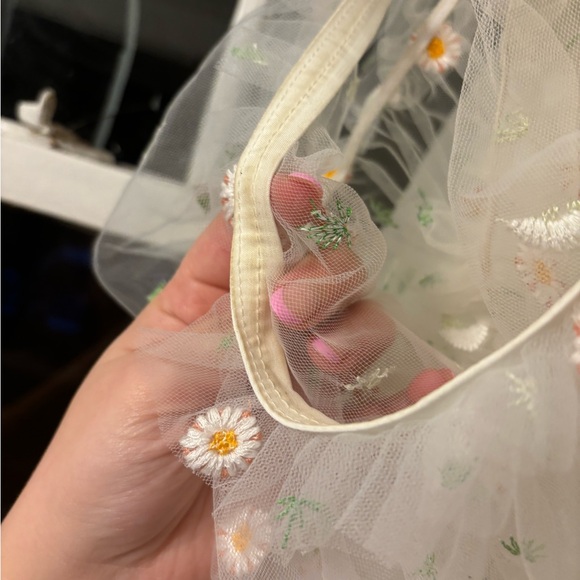 Ava Gowns White Daisy Midi Dress. - Picture 9 of 11